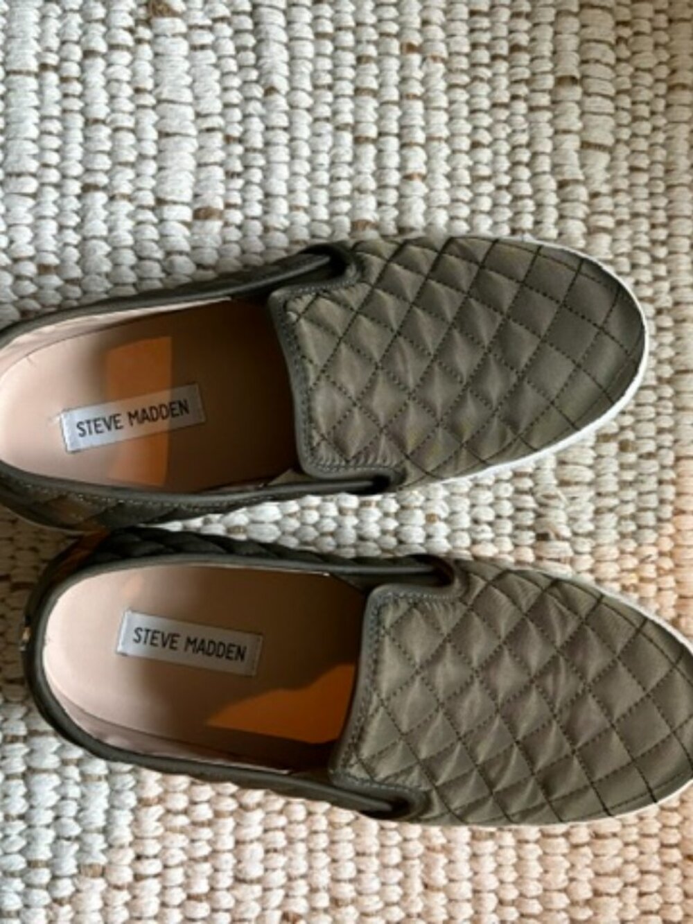 Steve Madden Olive Quilted Slip-On Sneakers – Casual Comfort Shoes
